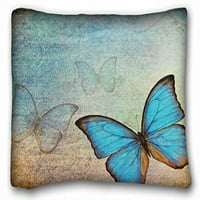 Winhome plavi leptiri jastučni poklopac kvadratni jastučni futrole Custul Custun navlake na kauč veličine dvije strane