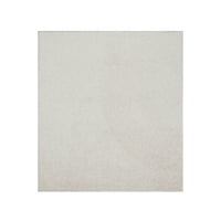 Opremiti moje mjesto Moderna plišana tepih u boji - OFF White, 8 '8', kućnog ljubimca i djece. Napravljeno u SAD-u, kvadratni, prostirke za djecu, kućne ljubimce, događaj, vjenčanje