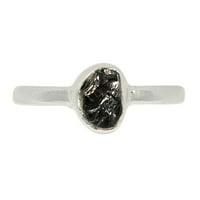 Prirodni shungitni sterling srebrni prsten S.6. ALLR-19324