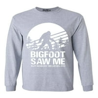 Trgovina 4EVER-a Muška Bigfoot vidjela me je, ali niko ne vjeruje da mu majica s dugim rukavima xx-velika