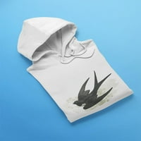 Swallow Crtanje ptica Hoodie žene -Image by Shutterstock, ženska 3x-velika
