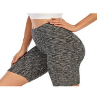 Franhais ženske sportske kratke hlače, ležerni spand udobni elastični pojas struka aktivnih biciklističkih kratkih hlača
