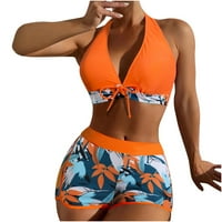 Žene kupaće kupaće komisije ne kupaće kostimice mi & meč razdvaja retro narančasta bez kaiševa