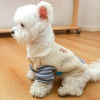 SweetCandy Pet Cot za pse Jesenja zimska kućna kućna odjeća za pse zakucane toplom štenadskom pasu jaknu