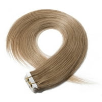 -Neitne trake u ljudskoj ekstenziji za kosu ističu balajage duge ravne frizure