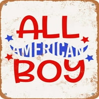 Metalni znak - svi američki dečko - Vintage Rusty Look