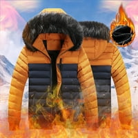 Chambray komunalna jakna muško i zimsko zadebljanje i baršunasto blokiranje u boji Ležerne prilike topli patentni zatvarač niz lagani muškarci u centru muškaraca, dugi niz kaput s kapuljačom zimskim jaknom