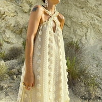 Vegersell Beach vjenčani haljine za žene modne boemske V-izrez bez rukava bez rukava s rukavima, ženska