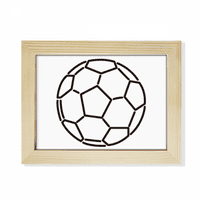 Bijeli crni fudbalski nogometašnji sportski tjelesni okvir okvir slika umjetnosti ukras slikarstvo