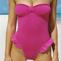 Žene jednodijelno seksi fit napunjeno Soild Beachweb Set ženske udobne atraktivne kupaće kostim ženska