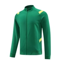 SNGXGN muške jakne sa punim zip flanelama plaćene jakne s kapuljačom za muškarce, zelene, veličine 2xl
