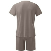 Meitianfacai ljetne odjeće muškarci casual majice kratkih rukava i fit sportske kratke hlače set kratki