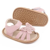 TODDLER Sandale Djevojke otvorene cipele na prstima Prvi šetači cipele Summer Toddler Paillette Leptir Ravne sandale