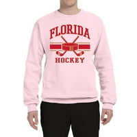 Wild Bobby Grad Florida Hokej Fantasy Fan Sports Unise Crewneck Duksera, Svjetlo ružičasta, XX-Large