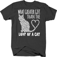 Kakva veća ljubav od ljubavi mačke majice za velike muškarce 3xl tamno siva