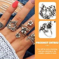Prstenovi vinove loze cvjetni prstenje za prstenje metalni cvjetovi prstenovi za žene prsten nakit
