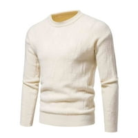Muški džemperi za zimu na čišćenju muška moda jesen i zimski džemper pulover donji pleteni pleteni blokiranje