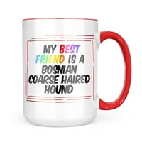 Neonblond Moj najbolji prijatelj bosanski grubi-dlaki pas iz Bosne i Hercegovine Poklon poklon za ljubitelje čaja za kavu