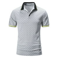 Polo majice za muškarce proljeće ljetno casual sportski wicking pamučna rever majica kratkih rukava muške majice