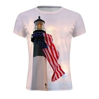 Muška ljetna dana za neovisnost Modni 3D digitalni ispis majica kratki rukav