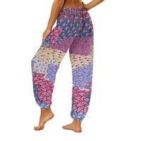 Zuwimk joga hlače, ženske visoko struk mrežne joge gamaše sa bočnim džepovima Multicolor, L