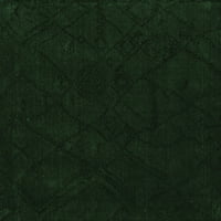 Ahgly Company Zatvoreni kvadrat Sažetak Smaragdno zeleni modernim prostirkama, 5 'kvadrat