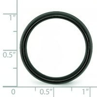 Keramička crna četkana mens venčana prstena veličine 11