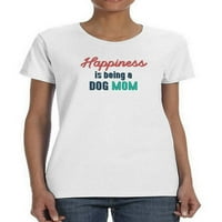 Sreća mama mamice u obliku majice u obliku majice-majice -Martprints dizajni, ženski mali