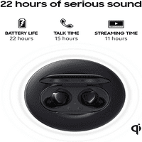 Urban Street pupoljci plus istinske slušalice za bežične uši za Samsung Galaxy S Duos S - bežične ušive w Aktivni otkazivanje buke - crna