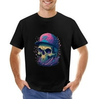 -Shirt zgodne lubanje zombi muški grafički grafički tee gotički punk moda
