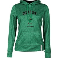 Ženska zelena delta državni državni alumni pulover Hoodie