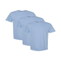 Udobne boje odraslih teški majica, 3-paket, Chambray, XL