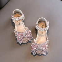 Fattazi Dječje djevojke ravne biserne cipele luk princeze cipele PU kožne pune boje djevojke casual