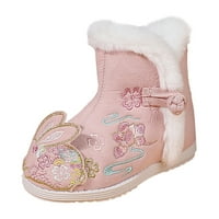 SNGXGN TODDLER Dječji čizme Kidske gležnjače Udobne čizme Chelsea gležnjače Boots Boots, ružičaste,