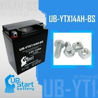 Zamjena baterije UB-YTX14AH-BS za Polaris Sportsman Ho CC ATV - Fabrika aktivirana, bez održavanja, motociklistička baterija - 12V, 12Ah, gore marka baterija