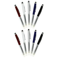 Universal Stylus olovka za dodirnu ekranu za rukovanje olovkama za olovke Metalne hemijske olovke sa LED svjetlom