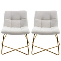 Glescas akcentna stolica sa zlatnim metalnim nogama Lounge Stolice Vanity Mekani set domaćeg stabilnog