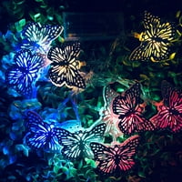 Mnjin Bijeli leptir gudački svjetla za zabavu za odmor za odmor u dekoraciji fenjer Privjesak Multicolor