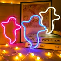 Halloween Ghost Neon znakovi LED neonskim noćnim tablicom Dekor za dječju sobu Halloween Party Decorations