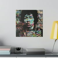 JIMI HENDRI Graffiti platno Zidna umjetnost - Banksy Warhol Mashup pop umjetnost