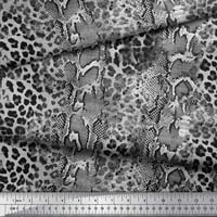 Soimoi siva pamučna pamučna tkanina Leopard & Snake životinjska koža za ispis tkanina od dvorišta široka