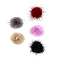 Pom nail ball Fluffy fur Pompom Fau Art Lopts Odvojivi plišani poms magnetski magnet čari 3D DIY CRAFT Band Hair Cat