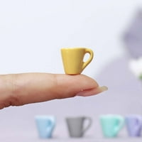 Mini simulacijski čaše za vodu Igračke za trpezariju Šalica model Decre Decor simulacijski čaša za kuhanje lutka Kupovi za kuću pribor za lutku minijaturna plava