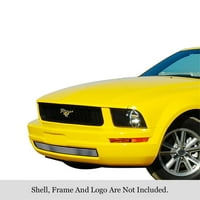 2005- Ford Mustang V nehrđajući čelik Srebrna linija kose završne završne boje vodoravni billet od nehrđajućeg