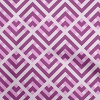 Onuone baršunaste ljubičaste tkanine Geometrijski zanatski projekti Dekor tkanina Štampano od dvorišta široko