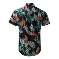 Idoravan muški vrhovi čišćenje ljetni muški havajska majica labava casual na plaži majica majica rever