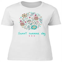 Slatka ljetna cvjetna dana majica žena -image by shutterstock, ženska velika