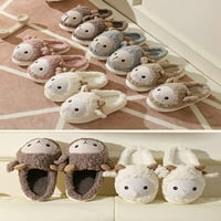 Dabuliu Cute Fluffy papuče za ovce za žene Muškarci Toplo Furry Fur Fur Plišnim zimskim cipelama za zimske kuće
