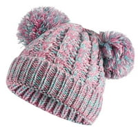 Nove djevojke dječake Dječja zimska granična gradijent pletena šešir toplica gusta skijaška kapa s loptom