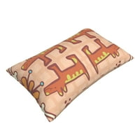 Super mekani pravokutni plišani poklopac jastuka, slatki crtani pas Graffiti Comfort i ne-piljki skriveni